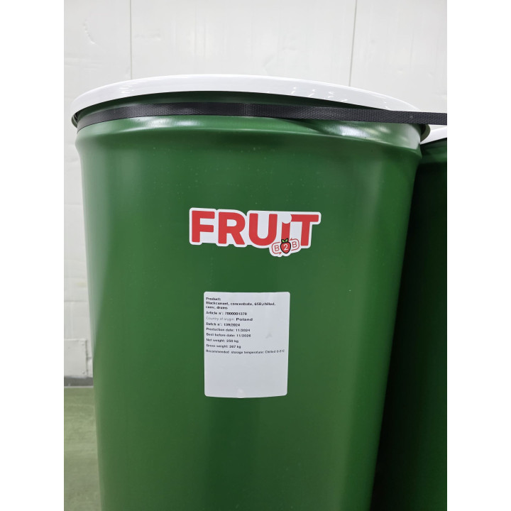 Koncentrat z czarnej porzeczki 65° Brix – chłodzony | beczki 250 kg