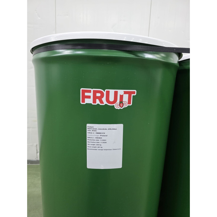 Koncentrat z czarnej porzeczki 65° Brix – chłodzony | beczki 250 kg