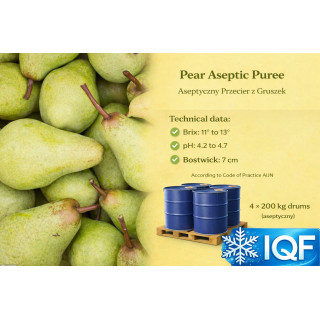 Puree gruszkowe – 200 kg | Polska