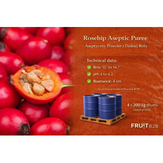 Rosehip Puree – 200 kg Drums | Poland