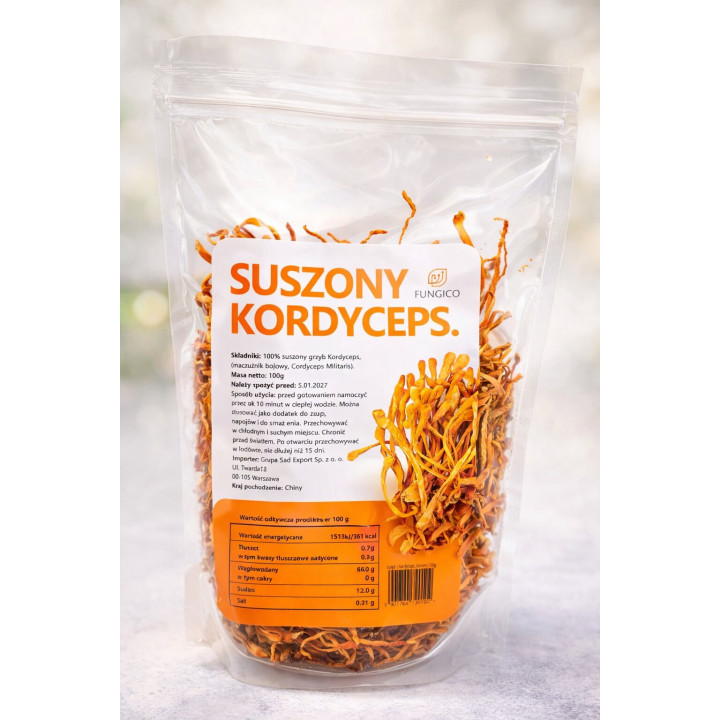 Dried Cordyceps Mushrooms 100g | Cordyceps Militaris