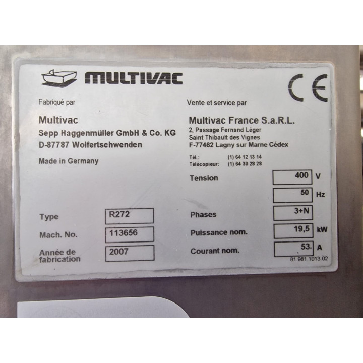 Multivac R272 CD Darfresh (SKIN) Thermoformer | Vacuum & MAP