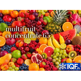 Multifruit concentrate 65° Brix in a 250 kg aseptic drum