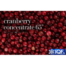 Cranberry concentrate 65° Brix in a 250 kg aseptic drum