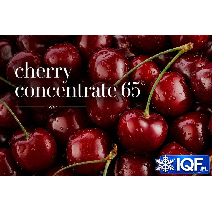 Sweet cherry concentrate 65° Brix in a 250 kg aseptic drum