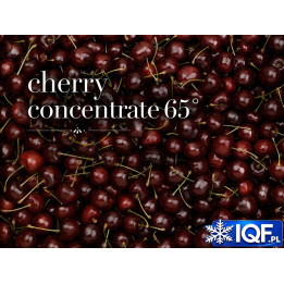 Sour cherry concentrate 65° Brix in a 250 kg aseptic drum
